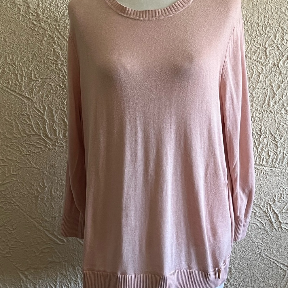 Calvin Klein Women’s Blush Pink Sweater Tunic Size Large